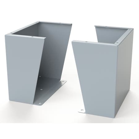 Saginaw Control & Engineering Floor Stand Kit, 15 in. H x 16 in. W x 9.12 in. L, Carbon Steel, 1 PR SCE-FK1516